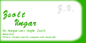 zsolt ungar business card
