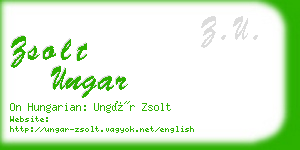 zsolt ungar business card